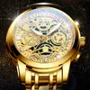 NEKTOM Mannen Horloges Luxe Topmerk Gouden Horloge Roestvrij Staal Grote Mannelijke Horloge Geel Quartz Sport Horloges voor Man 220530