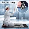 Teppiche Tragbare Wasserdichte Muslime Gebetsmatte Teppich mit Kompass Vintage Muster Islamische Eid Dekoration Geschenk Taschengröße Tasche Zipper