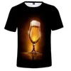 Mens 3D T shirt Summer with short sleeves beer bubble in Spain Oktoberfest parent child outfit tops tees Jokes t shirts 6xl 220623