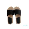 Sandalen espadrille slides dames slippers vrouwelijke casual vlas linnen riem dames slippers zomer indoor home schoenen