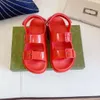 Hoge versie sandalen voor mannen dames beige zwart rood rubber sandaal platte zomer casual schoenen mode slippers