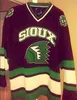 Ceuf North Dakota Fighting Sioux University University White Hockey Jersey Мужская вышивка сшита настройка любого номера и названия майки
