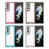 Candy Color Cell Phone Cases For Samsung Galaxy Z Fold 4 Full Protection Shockproof TPU Acrylic Hard Back Phone Cover