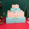 Stobag 10pcs 크래프트 Paepr 베이킹 쿠키 선물 상자 포장 메리 크리스마스 셔츠 생일 잡초 정의 인쇄 220427