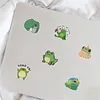 100st/Lot Wholesale Cartoon Frog Stickers Waterproof No-Duplicate Sticker Kids Toys For Helmet Skateboard Bagage Notebook Decal