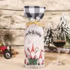 Decoraciones navideñas Papá Noel/Juego de botellas de vino navideñas/Decoración para el hogar de Navidad/Accesorios de muñeco de nieve de dibujos animados Adornos/Decoración de vinoChristm