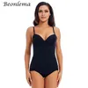 Body Femmes Shapewear Body Shaper Avec Coupe Corps De Compression Ventre Gaine Taille Formateur Réducteur Minceur Sous-Vêtements 220620