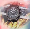 모든 서브 다이얼 작업 남성 스포츠 손목 시계 42mm 쿼츠 운동 남성 시간 시계 시계 스테인리스 스틸 밴드 탑 모델 회장 Watch Montre de Luxe