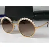 High quality fashionable sunglasses 10% OFF Luxury Designer New Men's and Women's Sunglasses 20% Off Fashion Version Hot pearl round same