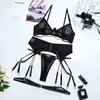 Nxy sexy ondergoed 2022 zomer nieuwe metalen keten bretels mesh perspectief slanke lingerie set cosplay sexy 220509