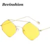 Güneş gözlüğü metal çift kiriş kare kadın gözlükler erkek rhombus küçük çerçeve güneş vinatge marka tasarımcısı 11 renk gafassunslasses9304970