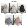 Backpack Style Bagwomen Solid Color Feminino Multi Pocket Casual Saco de viagem Escola de alta qualidade para adolescentes Livros de menina Knapsack 220723