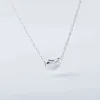 T Home S925 Sterling Silver Necklace قلادة قلادة أنثى Pea acacia Bean Silver Clavicle245s