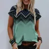 Kadın T-Shirt Kadınlar Sıradan Hafta Sonu Resim Tişört Tee Grafik Desenli Kısa Kollu Yuvarlak Boyun Temel Tops / 3D Printwomen's