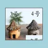3 cm carino artigianato in resina casa fata giardino miniature gnomo micro paesaggio arredamento bonsai per la casa consegna goccia 2021 decorazioni patio prato