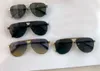 Evidence Metal Pilot Sunglasses for Men Glold/Dark Grey Lens Designer Sunglasses Shades Sonnenbrille Wrap Occhiali da sole UV400 Eyewear with Box