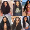 Deep Wave X Lace Front Wig Human Hair S Curly Glueless Virgin Brazilian Preplucked Density 220606