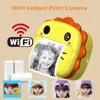 Дети мгновенная тепло бумажная печать камера игрушка Wi -Fi Digital Photo 1080p HD Видео видео рождение подарка