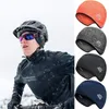 Cycling Caps & Masks Cap Windproof Thermal Ski Running Skiing Fleece Fabric Motorcycle Snug Riding Hat Helmets Equipment