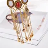 Pendant Necklaces Bohemian Long Necklace Colorful Stones Multi-layered Tassel For Women Jewelry & Pendants Colar CF1Pendant