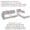 Chaise Couvre-chaises Spectacle de canapé en forme de coeur Spectacles Stretch pour salon Canapé en coupe élastique 3 places