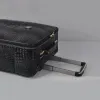 Чемоданы настоящая кожаный крокодил узор тележки чемодан универсальное колесо 16/20 дюймов багаж туристический багаж