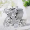 Favor Holders Love Carriage Wedding Box Party Favors Gift Candy Chocolate and Silver för Baby Birthday Party Box