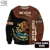 Plstar Cosmos National Emblem Mexico Flag 3D Tryckta hoodies Sweatshirts Zip Hooded For Men and Women Casual Streetwear Style 26 220706