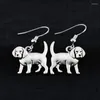 Chandelier en peluche vintage 3d beagle oreille coonhound chien charmes de grandes boucles d'oreilles pour les femmes cadeaux brincos boho oreilles fashion bijour7918450