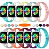 Silikon-iWatch-Armbänder für Smart Apple Watch Band Serie 1 bis 7 SE S7 Armband 38 mm 40 mm 41 mm 45 mm Universal-Armband Designer-Uhren Designer Wowen Bands Smartwatch