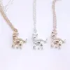 Trendy dog pendant necklaces Smooth Surface Design Lovely Clavicle chain for women 18K Gold Plated animal necklace