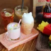 Mini 16 Miniature Dollhouse Hamburger Coke Cup Fast Food pour Blyth Barbies Doll House Jouer Cuisine Accessoires de crème glacée Jouet 220725