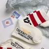 Men's Socks New RRR123 Numbers Letters Pattern Color Matching Cotton Socking for Men and Women High Street