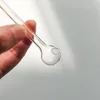 ガラスパイプオイルバーナーパイプクリアスモーキングチューブトブッコスモールボールウォーターバブラー厚いガラスチューブ4.7インチパイレックスネイルチップ