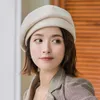 Berets British Retro Style Lady Spring Winter chauffer béret béret Cap douce femme en plein air Street Shopping Pumpkin Hatberets Chur22