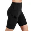 Mode femmes cyclisme Shorts noir taille haute maigre extensible Shorts été Gym Sports maison corps exercice Shorts 220527