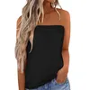 Débardeurs pour femmes Camis Douhoow Femmes Tube d'été Tops Drapeau américain Haut sans bretelles Sexy Stretchy Bandeau Tank Streewear Crop TopWomen's