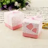 50 pz/lotto Confetti Mariage Imballaggio Caramelle Scatola Decorazioni Regalo Cuore Scatole di Caramelle con Scomparti per Dolci Matrimonio Battesimo 220427