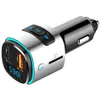 Bluetooth 5.0 FM Transmitter In-Car Kit Adapter Music Player Easily Installation LED Backlit Radio Personal Car Elements BC41