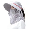 Geniş Memlu Şapkalar Açık Güneş Koruyucu Balıkçılık Güneşleri Koruma İçin Anti UV Yüz Boyun Guard Güneş Kapağı Baş Kafa Yağmur Bandı N7YD