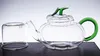 1 peça Uma variedade de formas Bule de chá artesanal Resistente ao calor Bule de flor de vidro transparente com tampa Transporte direto