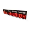 Large size 6-inch high character display red day, hour, minute and second countdown clock remote control semi outdoor