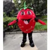 Halloween Strawberry Mascot Costume Najwyższej jakości kreskówka Anime Postacie dorośli rozmiar Bożego