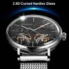 Wristwatches Double Tourbillon Watches For Men Automatic Mechanical Fashion 42MM Stainless Steel Moon Phase Watch CUCALUN 2022Wristwatches