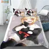 Sängkläder sätter anpassade toga himiko anime 3 st täck täcke set mode comporter kudde hem textilier 1202bäddning