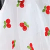 2022 summer new listing girls dress sleeveless Doll collar fashion white princess dress banquet party dresses