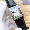 Oryginalne pudełko Fantastyczne zegarki Mężczyźni Watch Watch 43 mm White Dial 18K Rose Gold Skórzane pasy Paski mechaniczne przezroczyste automatyczne modnie zegarki męskie
