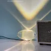 Italiaans ontwerp modieuze projector zonsondergang lamp creatief ovaal ei sfeer kristallen tafellampen