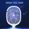 Mosquito elétrico assassino Fly Swatter Anti Pest Repulsor Bug Zapper Insect Racket Trap Handle Long for Room