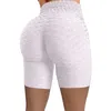 Women Sexy Active Pants Shorts High Waist Seamless Push Up Leggings Summer Fitness Gym Elastic Jacquard Capris Yoga Outfits